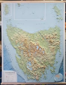 3D Relief Map of Tasmania