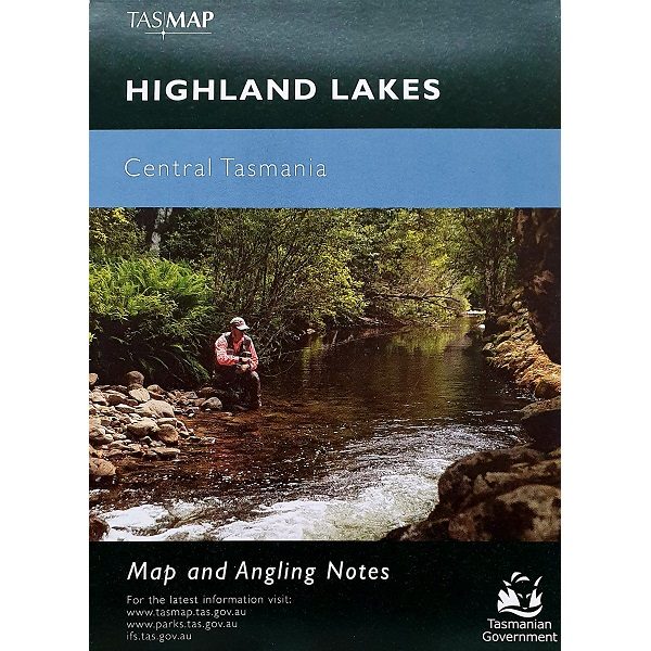 Highland Lakes Central Tasmania Map