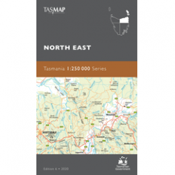 North East Tasmania 1-250k Topo Map