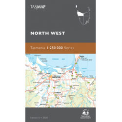 North West Tasmania 1-250k Topo Map Cover