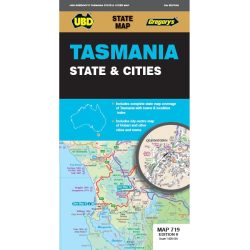 Tasmania State & Cities Map 719 9780731932665