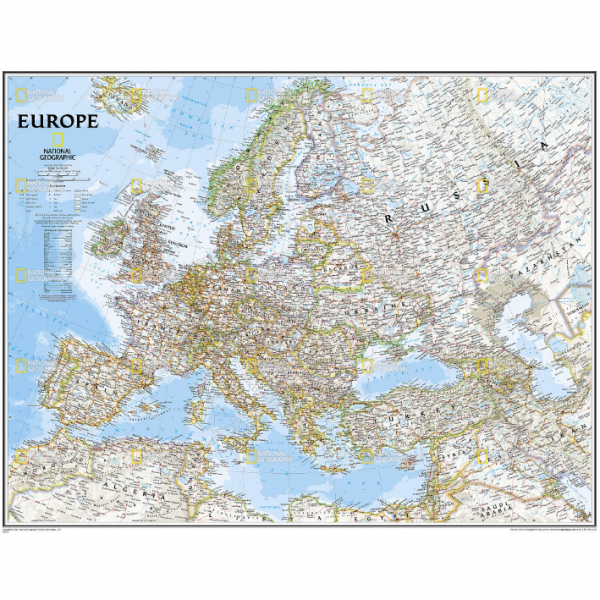 Europe Classic Wall Map