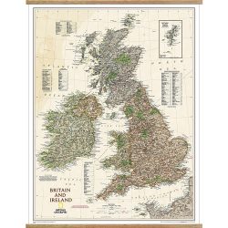 Britain & Ireland Executive Wall Map with hangers