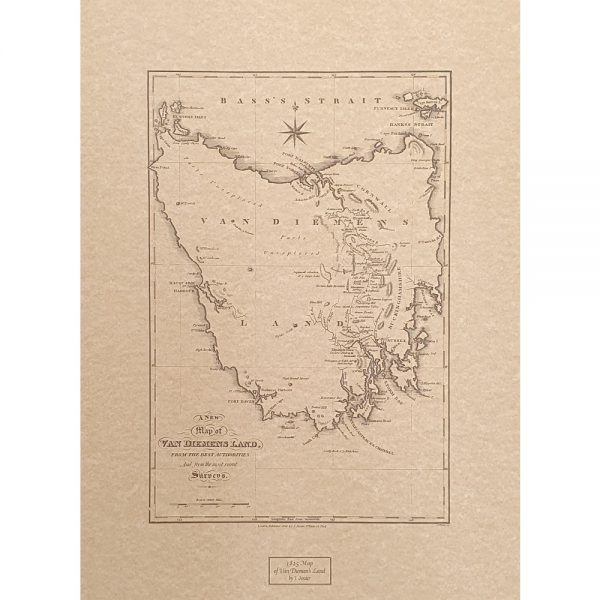 New Map of Van Diemens Land 1825