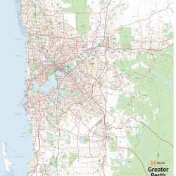 Perth & Region Map - Geographica