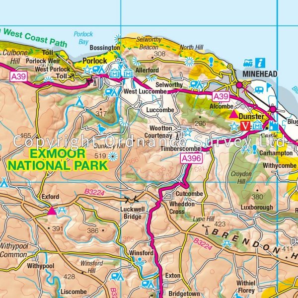 South West England & South Wales Road Map - Os Road 7 - Geographica