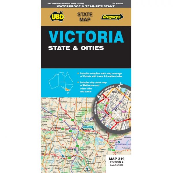 Victoria State & Cities Map 319 9780731932542