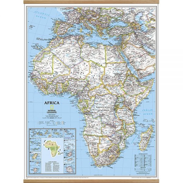 Africa Classic Wall map enlarged