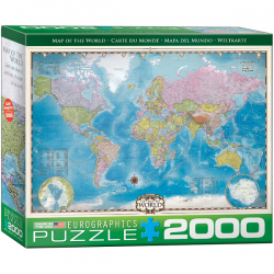 Political Map of the World Puzzle 2000 Piece