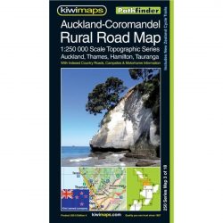 Auckland - Coromandel Rural Road Map NZ 3 of 18