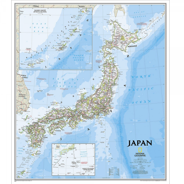 Japan Classic Wall Map