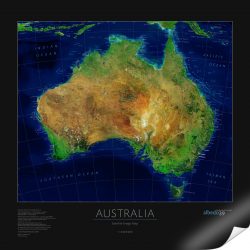 Australia Satellite Image Print