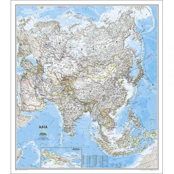 Asia Classic Wall Map - Geographica