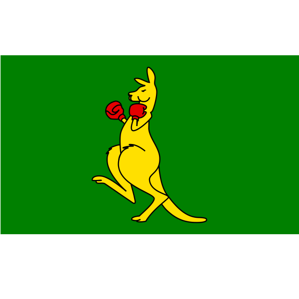 Boxing Kangaroo Flag