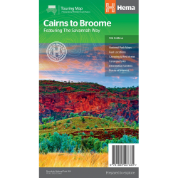 Cairns to Broome Savannah Way Road Map 9781865007335