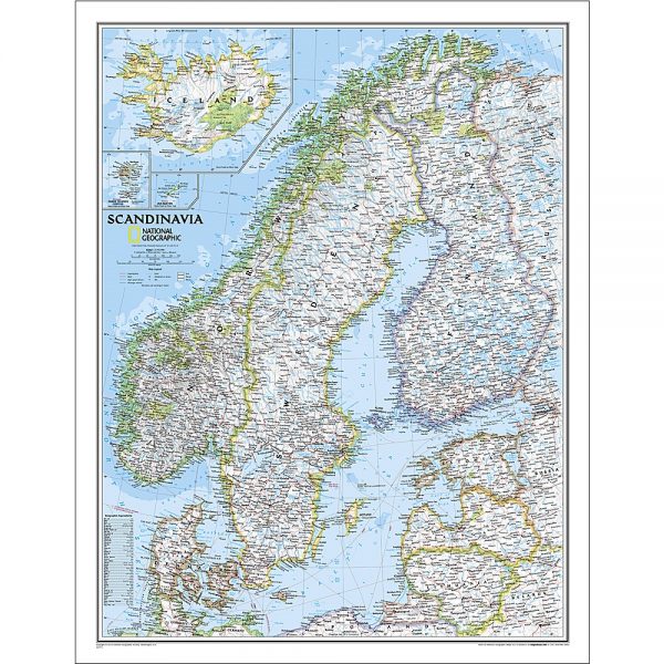 Scandinavia Classic Wall Map