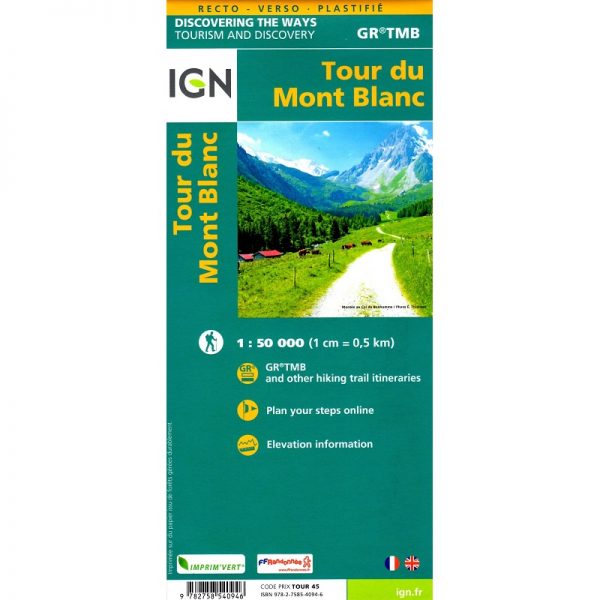 Tour du Mont Blanc Map