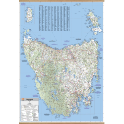 Tasmania State Wall Map Hema
