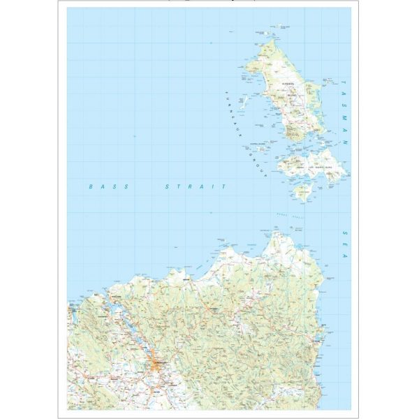 North East Tasmania Map Flat Geographica   North East Tasmania Topographic Map Flat 600x600 