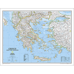 Greece Classic Wall Map