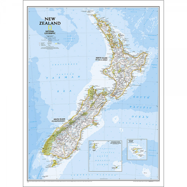 New Zealand Classic Wall Map