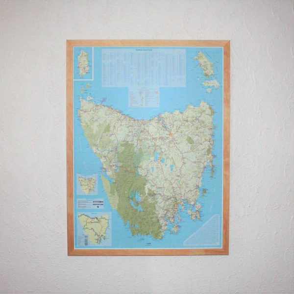 Tasmania Map Pinboard