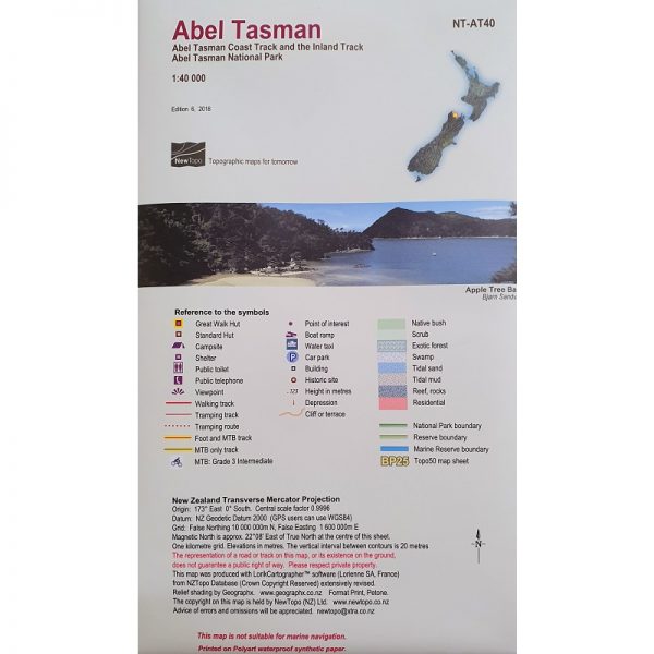 Abel Tasman Track Map