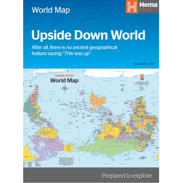 Upside Down World Map