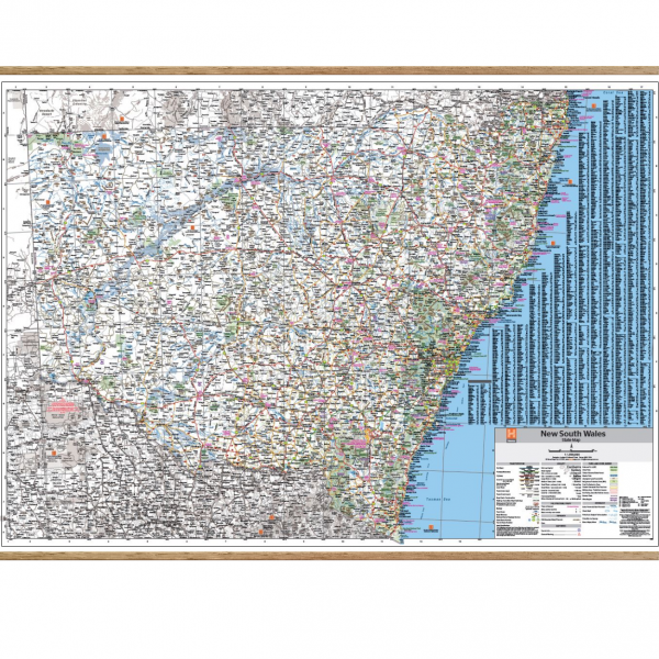 New South Wales State Map on hangers