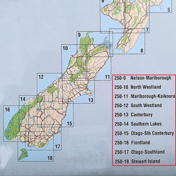 New Zealand Road Maps South