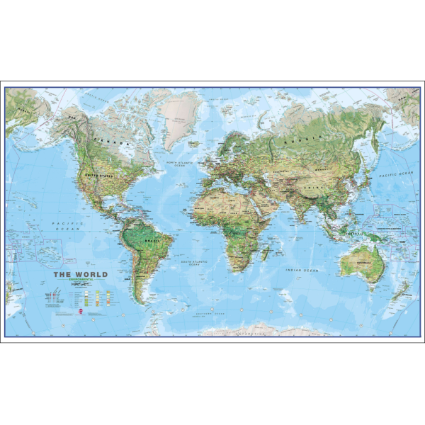 World Environmental Wall Map