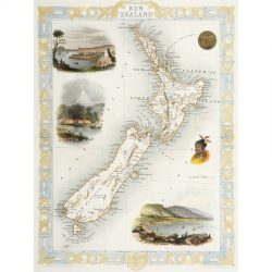 New Zealand Map Tallis