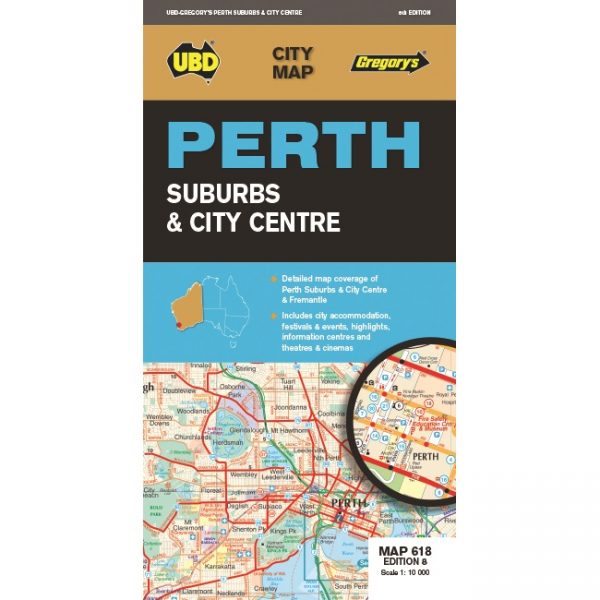 Perth Suburbs & City Centre Map 618