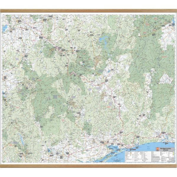 High Country Victoria Wall Map