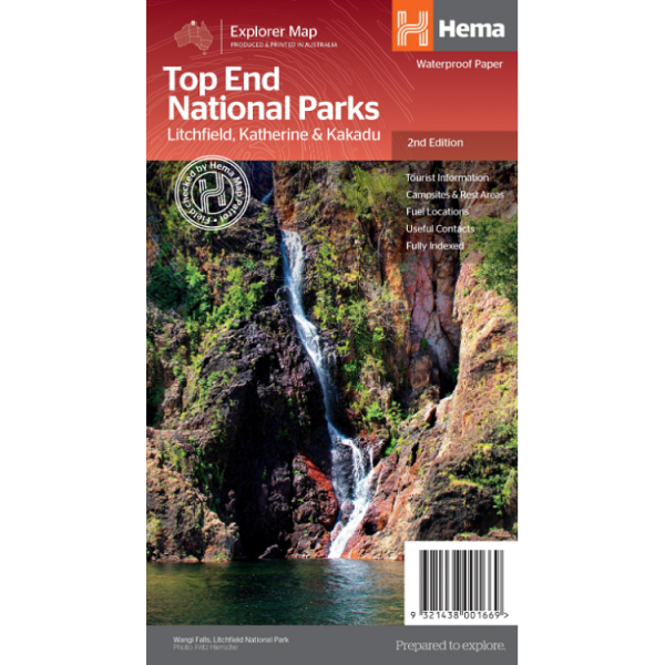 Top End National Parks Map 9321438001669