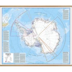 Antarctica Political Wall Map