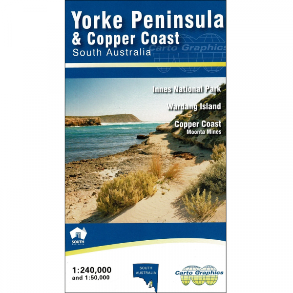 Yorke Peninsula & Copper Coast Map 9780957906068