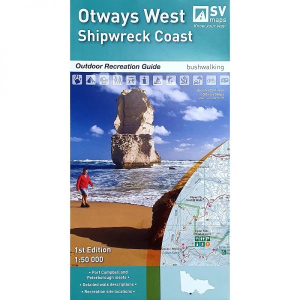 Otways West Shipwreck Coast Map 9780992323219