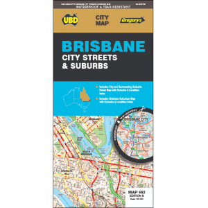 Brisbane City Streets Suburbs Map 462