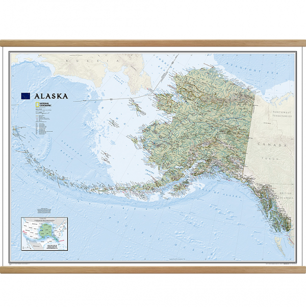 Alaska Classic Wall Map