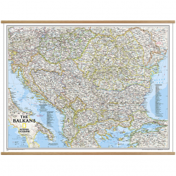 Balkans Classic Wall Map