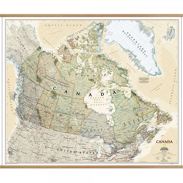 Canada Executive Wall Map