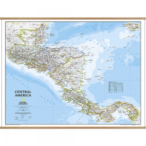 Central America Classic Wall Map - Geographica