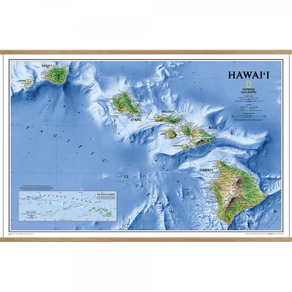 Hawaii Wall map