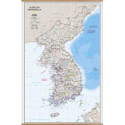 Korean Peninsula Wall Map