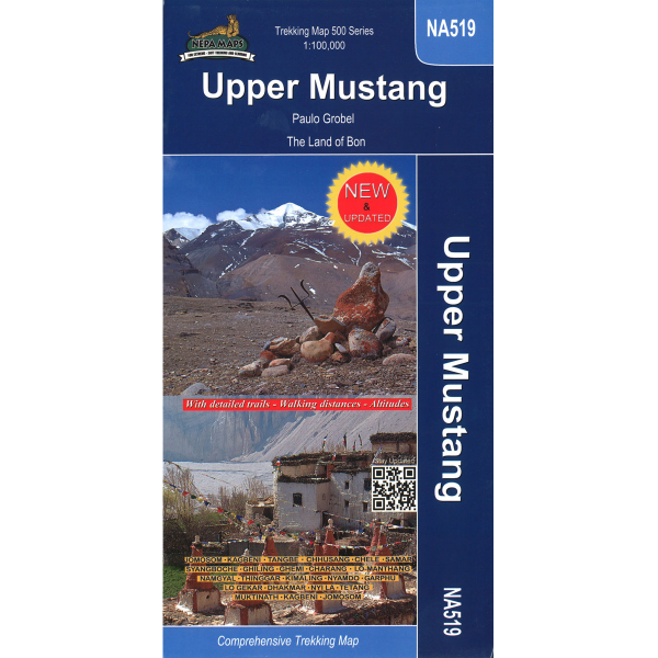 Upper Mustang Nepal Trekking Map 9789937649193