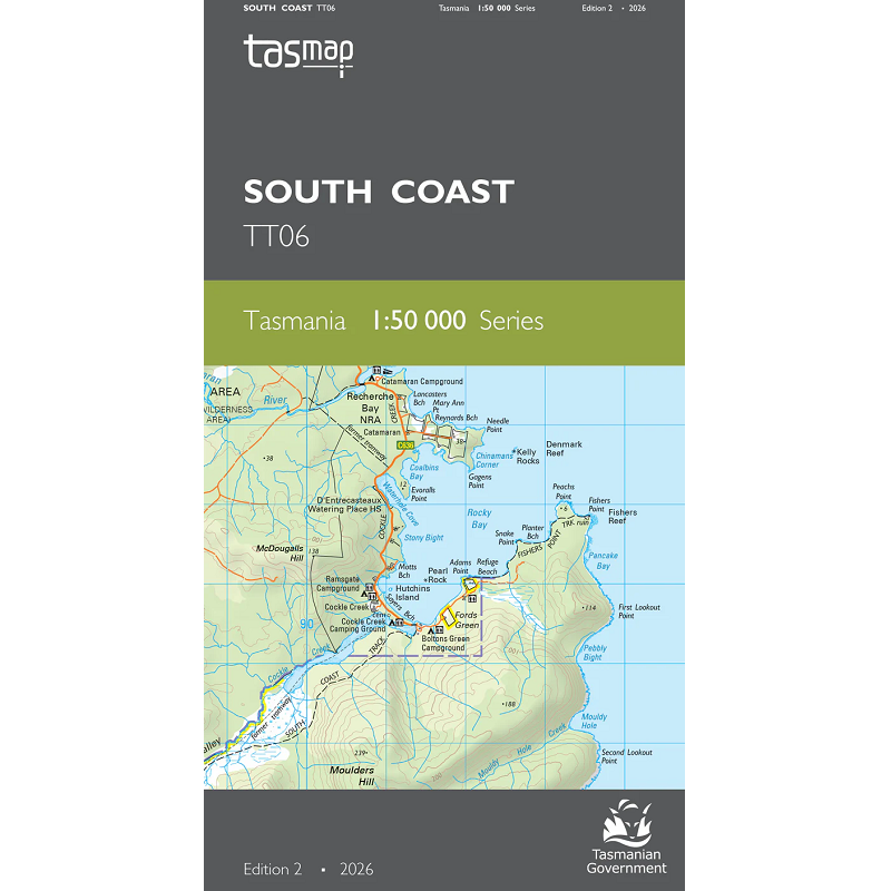 South Coast 50k Topo Map TT06