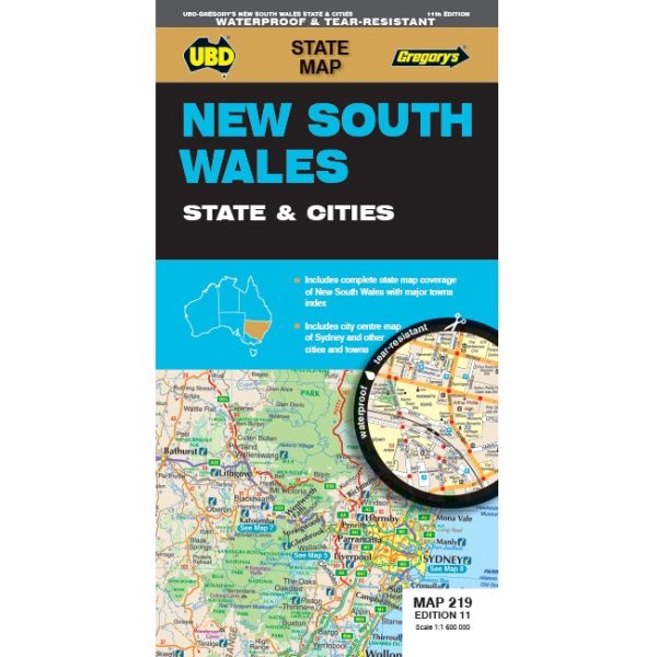 New South Wales State & CIties Map 219 9780731933273