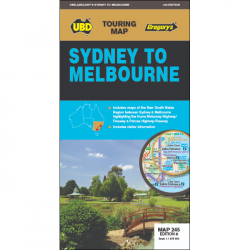 Sydney to Melbourne Road Map 245 9780731932559