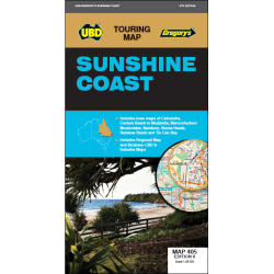 Sunshine Coast Touring Map 405 9e - 9780731932825